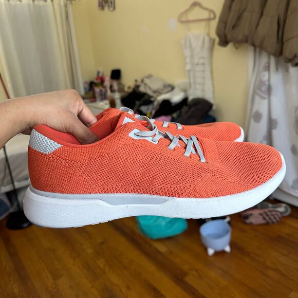 Peter Millar Glide V3 Sneaker Men’s Size 13.5 Sahar Orange MS23EF06 Knit Upper‎ - Picture 2 of 14